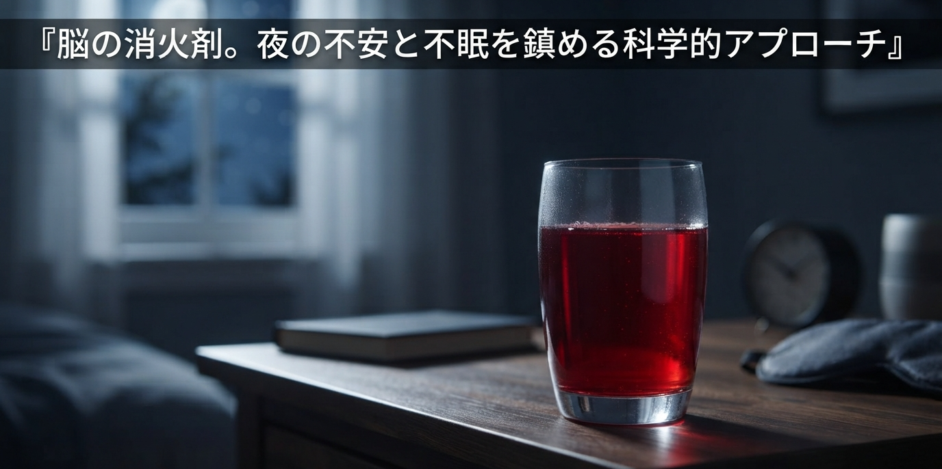 科学が認めた「脳の消火剤」。夜の不安と不眠を鎮めるタートチェリー徹底解説【実体験レビュー】